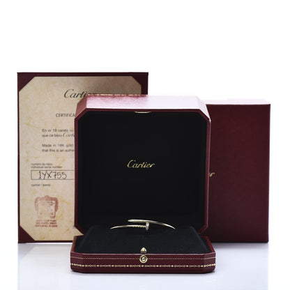 Cartier 18K Yellow Gold Diamond Small Juste Un Clou Bracelet 16 5 of 5