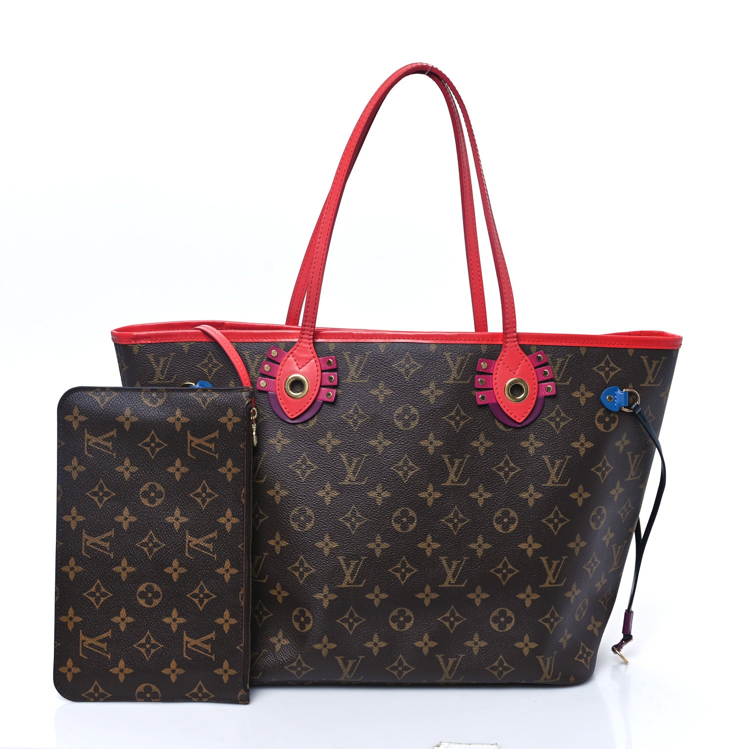 Louis Vuitton Monogram Totem Neo Neverfull MM Flamingo 3 of 11