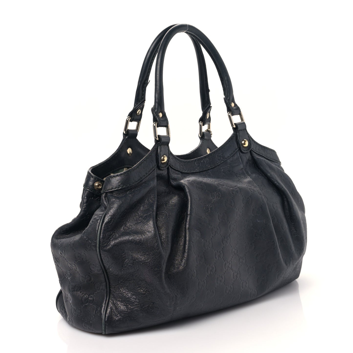 Guccissima Medium Sukey Navy