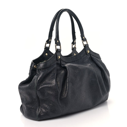 Gucci Guccissima Medium Sukey Navy 3 of 9