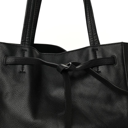Celine Soft Grained Calfskin Small Belt Cabas Phantom Black 8 of 12
