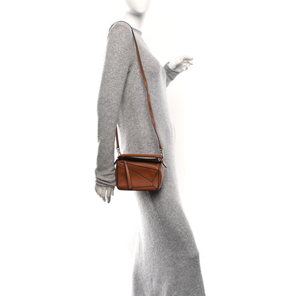 Loewe Calfskin Mini Puzzle Bag Tan 2 of 10
