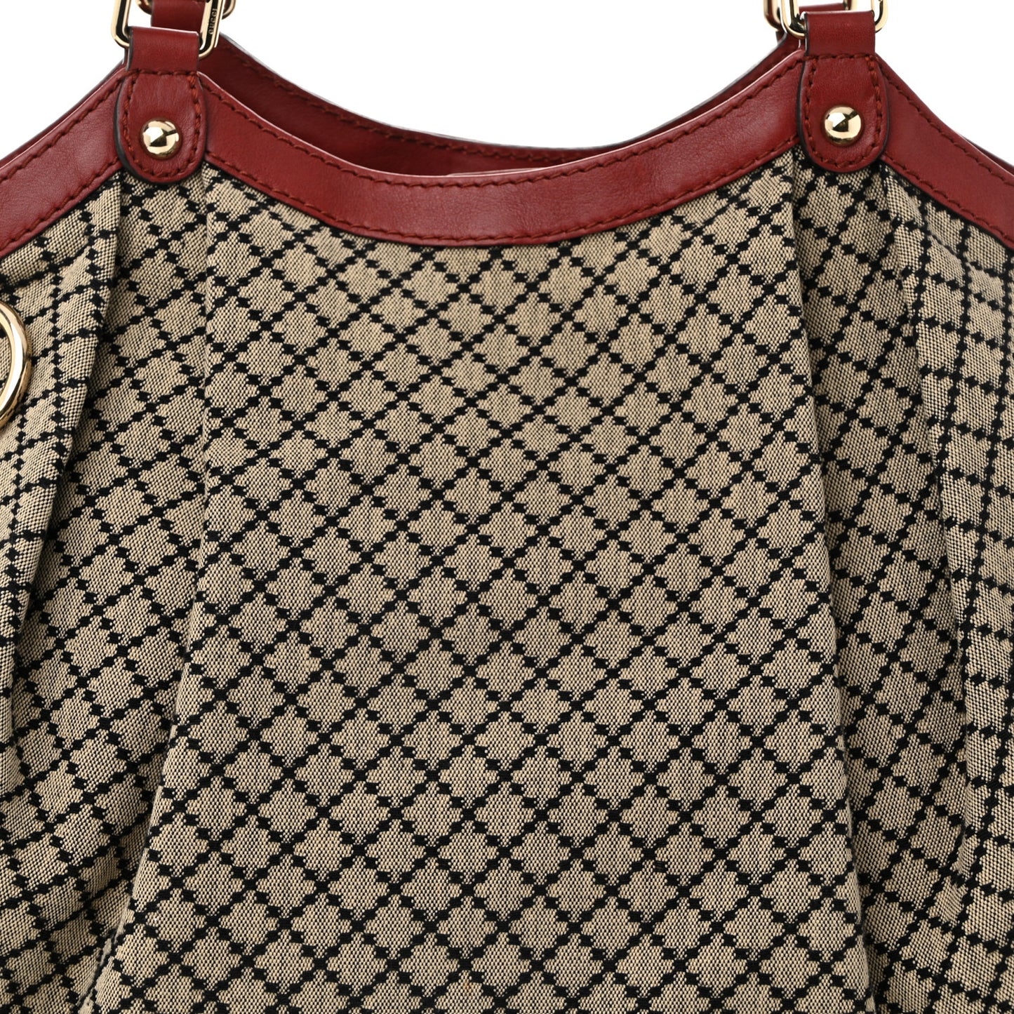 Diamante Large Sukey Tote Dark Red