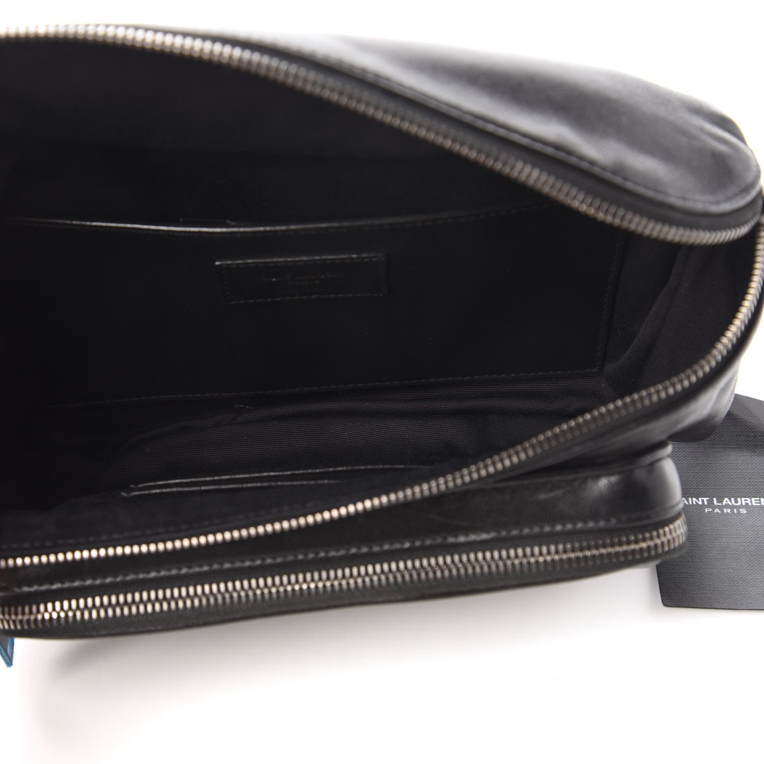 Saint Laurent Lambskin Subway Belt Bag Black 5 of 9