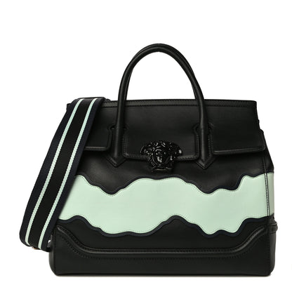 Versace Calfskin Large Palazzo Empire Bag Black Multicolor 1 of 14