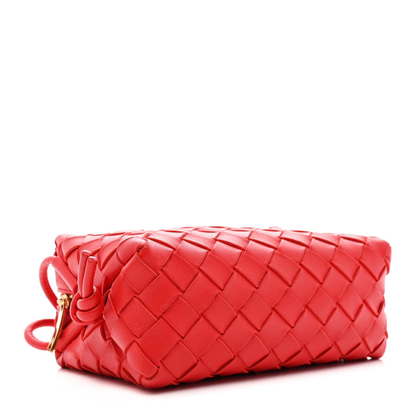 Nappa Intrecciato Mini Loop Camera Bag Redstone