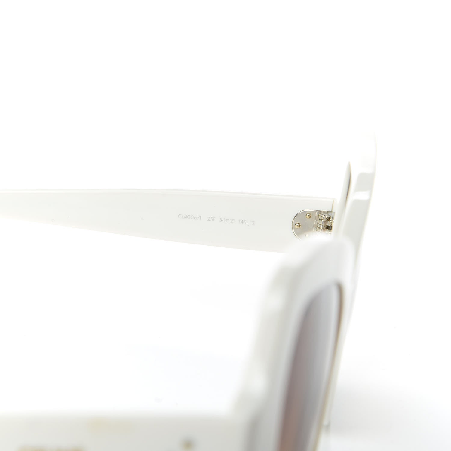 Celine Acetate Butterfly Sunglasses CL 40067I White 6 of 7