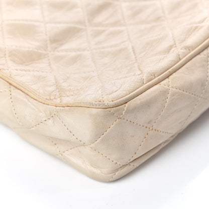 Chanel Lambskin Quilted Tassel Camera Case Pouch White 16 of 17