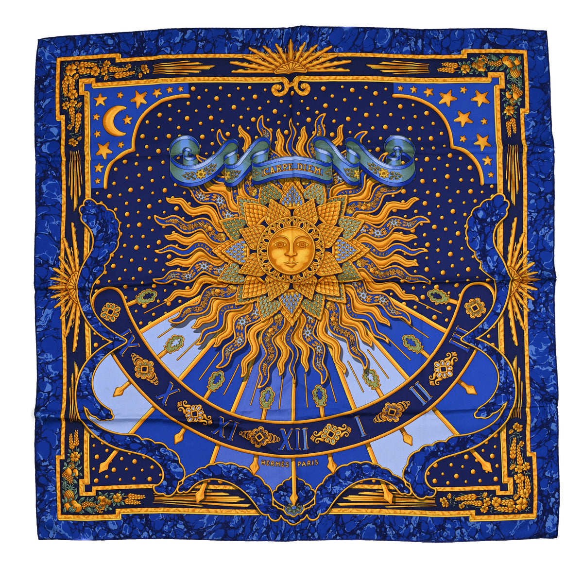 Silk Carpe Diem Scarf 90