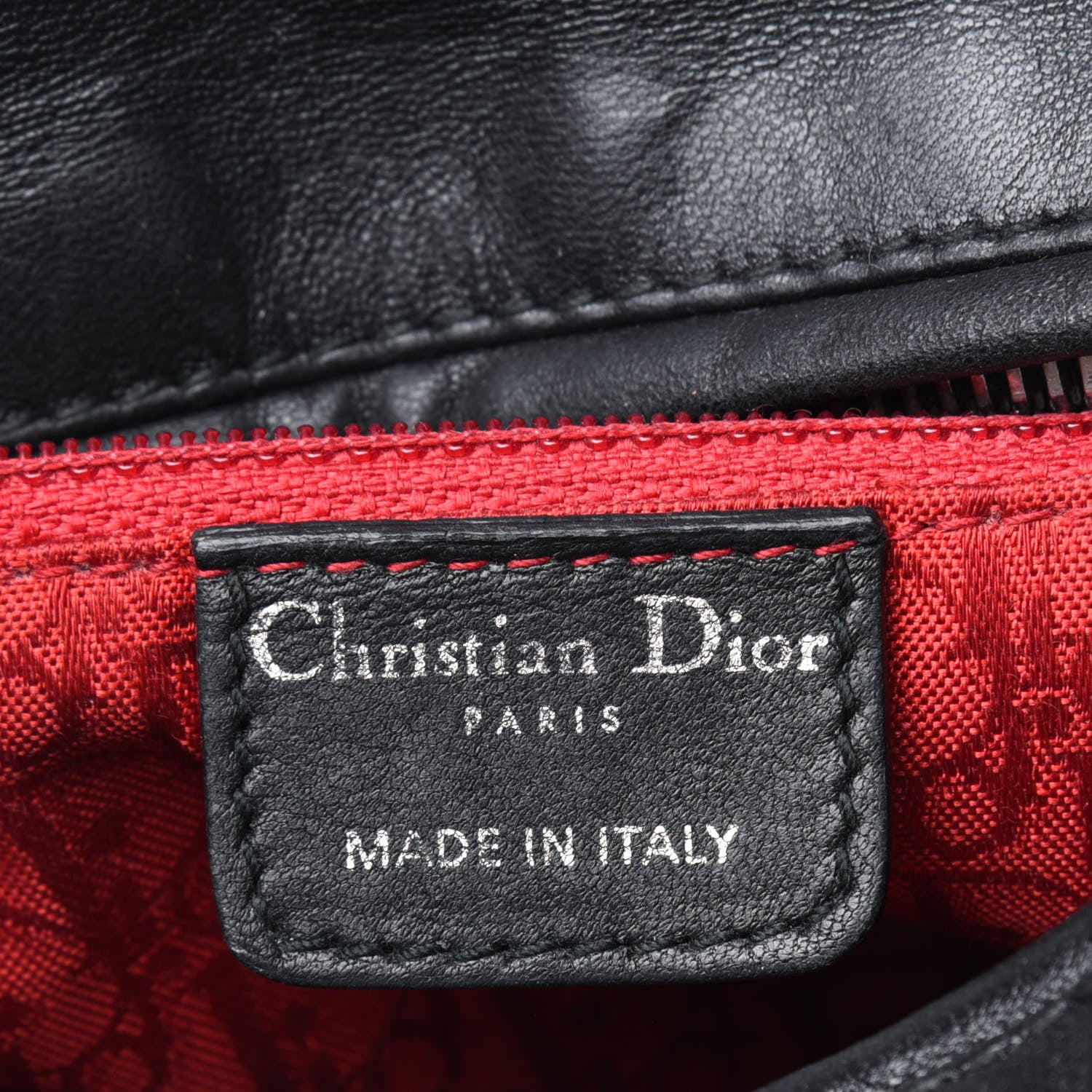 Christian Dior Lambskin Cannage Medium Lady Dior Black 7 of 14