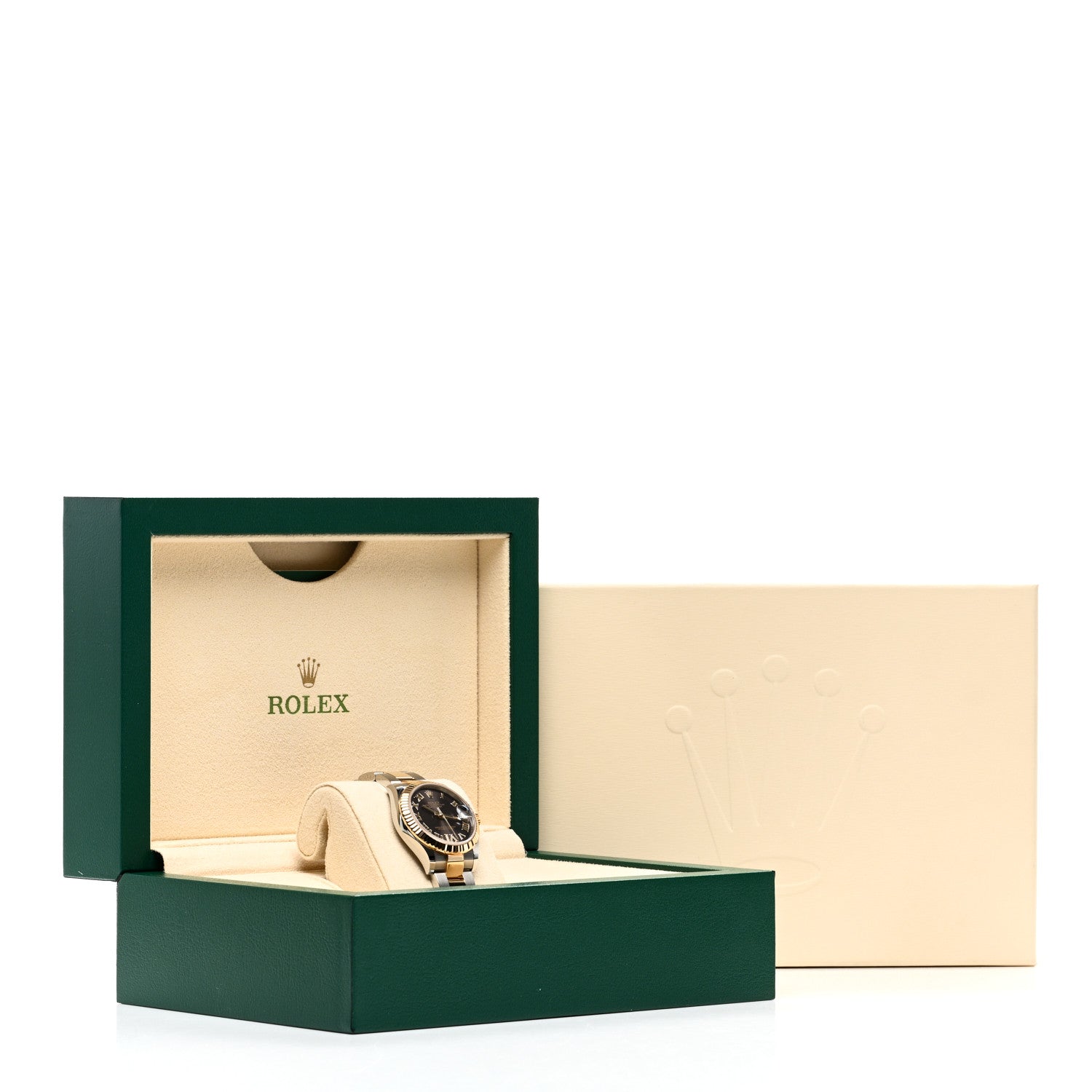 Rolex Stainless Steel 18K Yellow Gold Diamond 31mm Oyster Perpetual Datejust Watch Slate Roman 278273 5 of 5