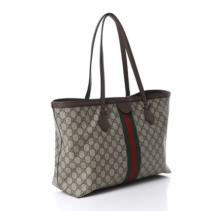 Gucci GG Supreme Monogram Medium Ophidia Shopping Tote Brown 3 of 10