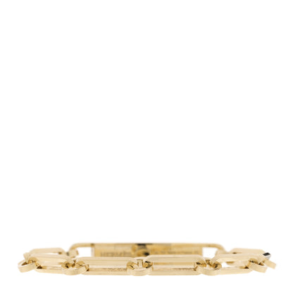 Hermes 18K Yellow Gold Diamond Pave PM Kelly Chaine Bracelet XS 2 of 3
