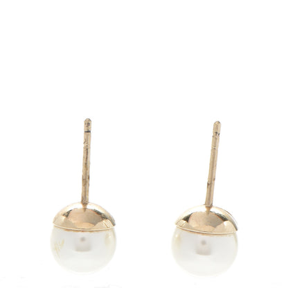 Christian Dior Pearl Mise En Dior Tribal Earrings Gold 3 of 6