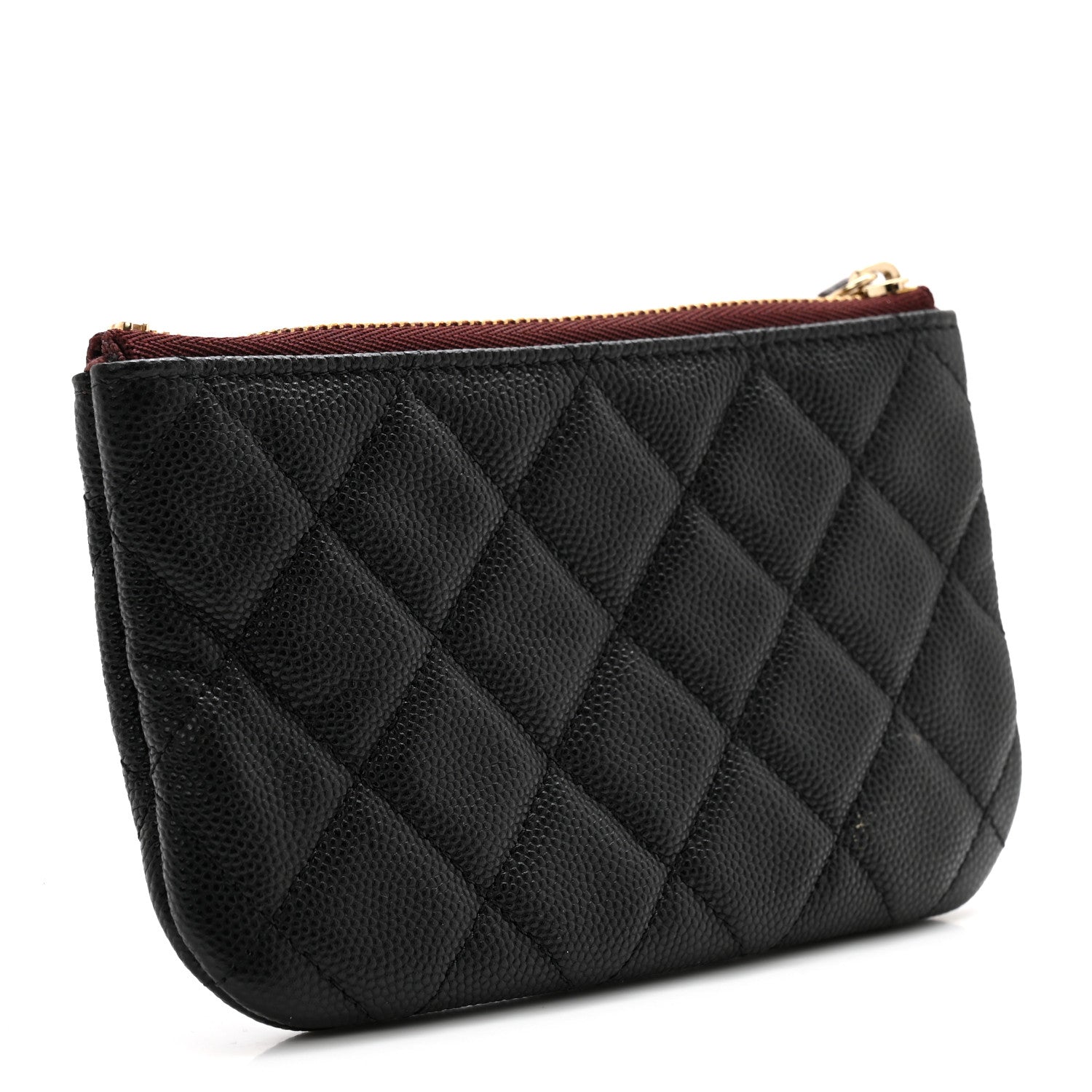 Chanel Caviar Quilted Small Cosmetic Case Black 3 of 9