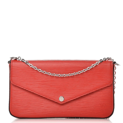 Louis Vuitton Epi Pochette Felicie Coquelicot 1 of 7