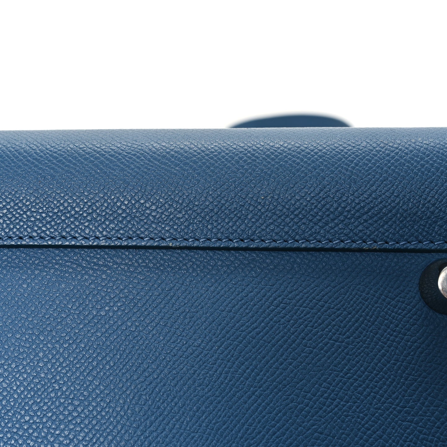 Grained Calfskin Mini Belt Bag Slate Blue