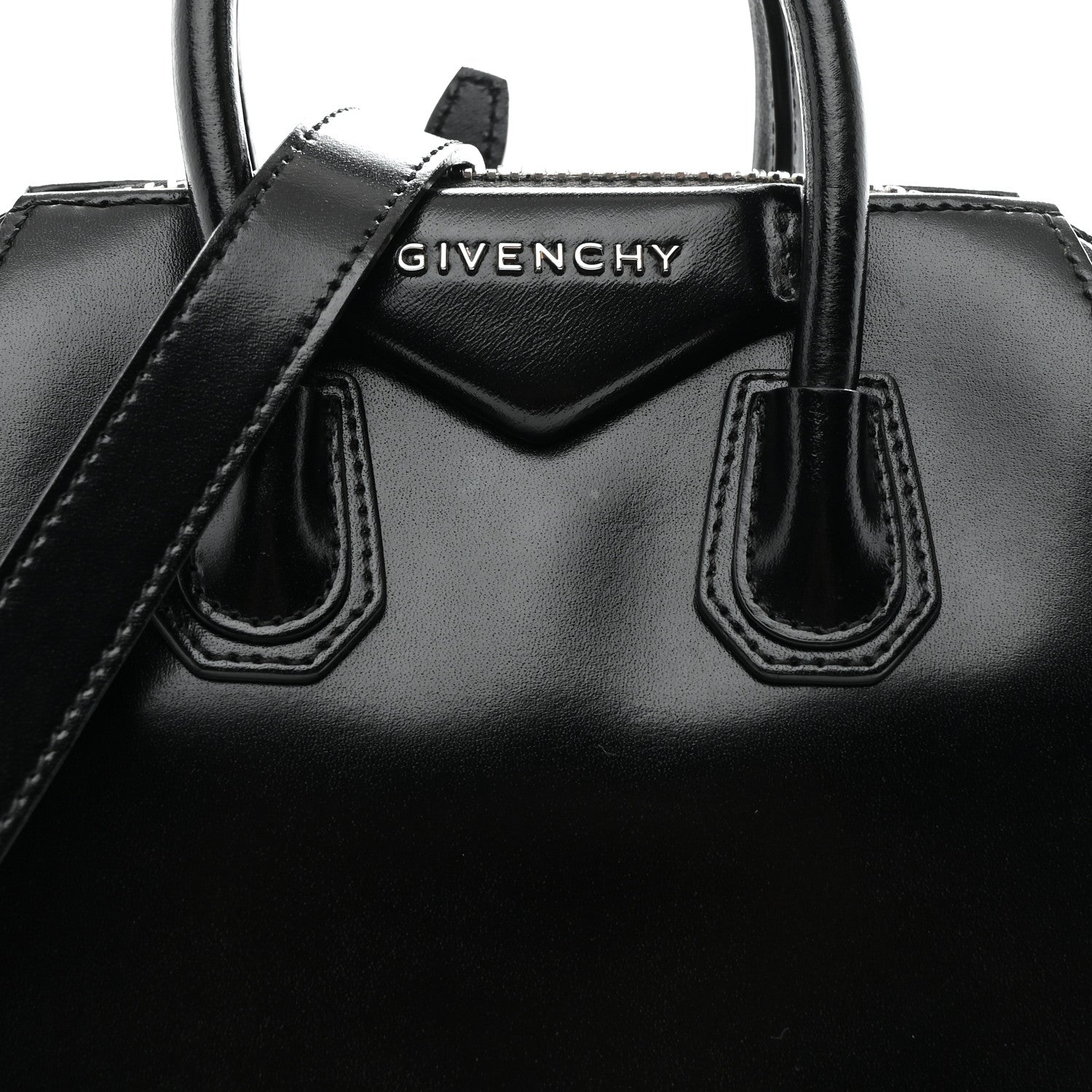 Givenchy Shiny Lord Calfskin Mini Antigona Black 15 of 21