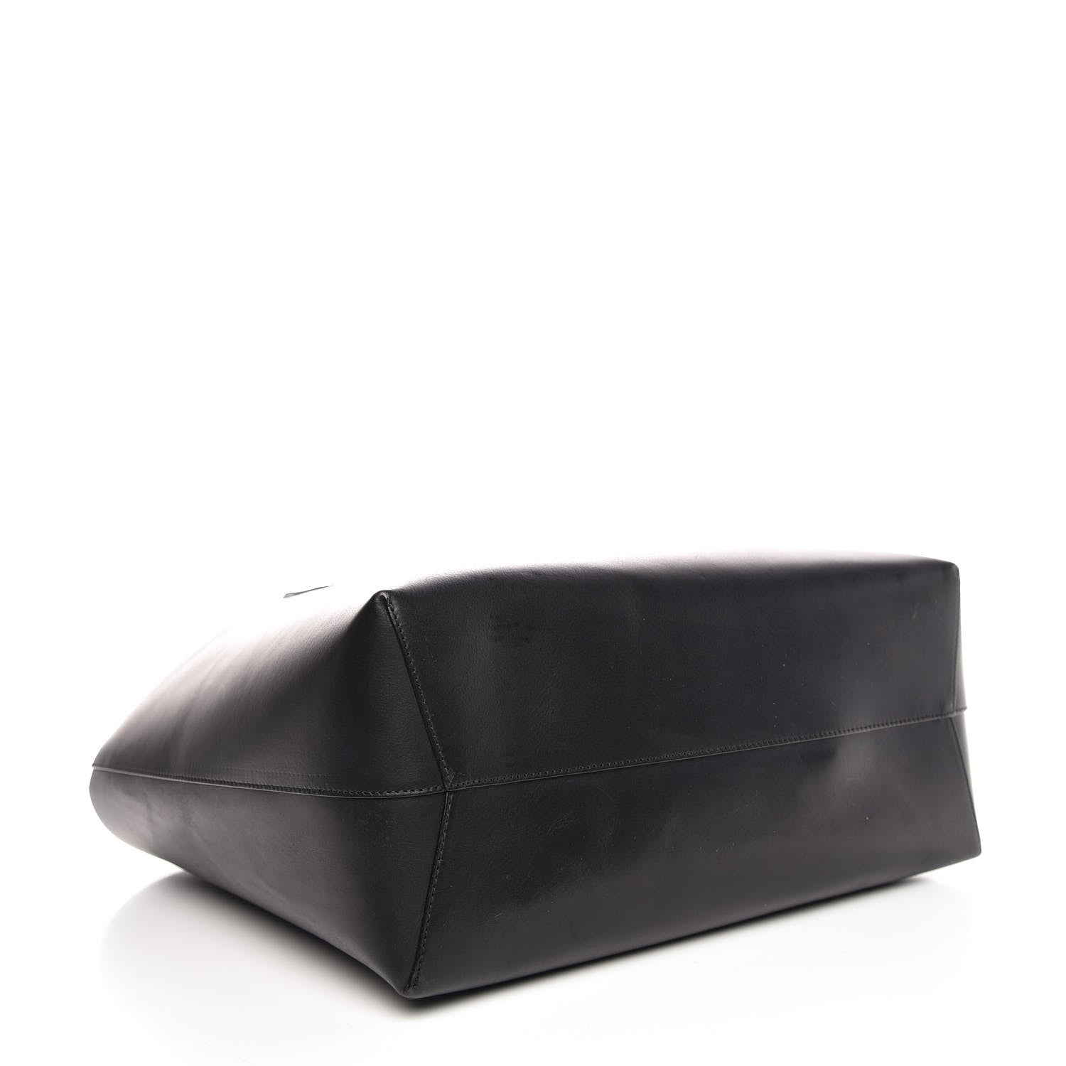 Mansur Gavriel Calfskin Large Shopping Tote Black Flamma 5 of 8