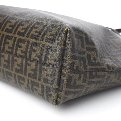 Fendi Zucca Spalmati Medium Roll Tote Tobacco Fuxia 9 of 10