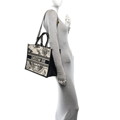 Christian Dior Calfskin Zodiac Toile De Jouy Medium Book Tote With Strap Latte 2 of 10
