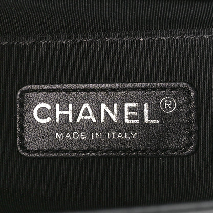 Chanel Patent Calfskin Quilted Medium Plexiglass Boy Flap Black 6 of 10