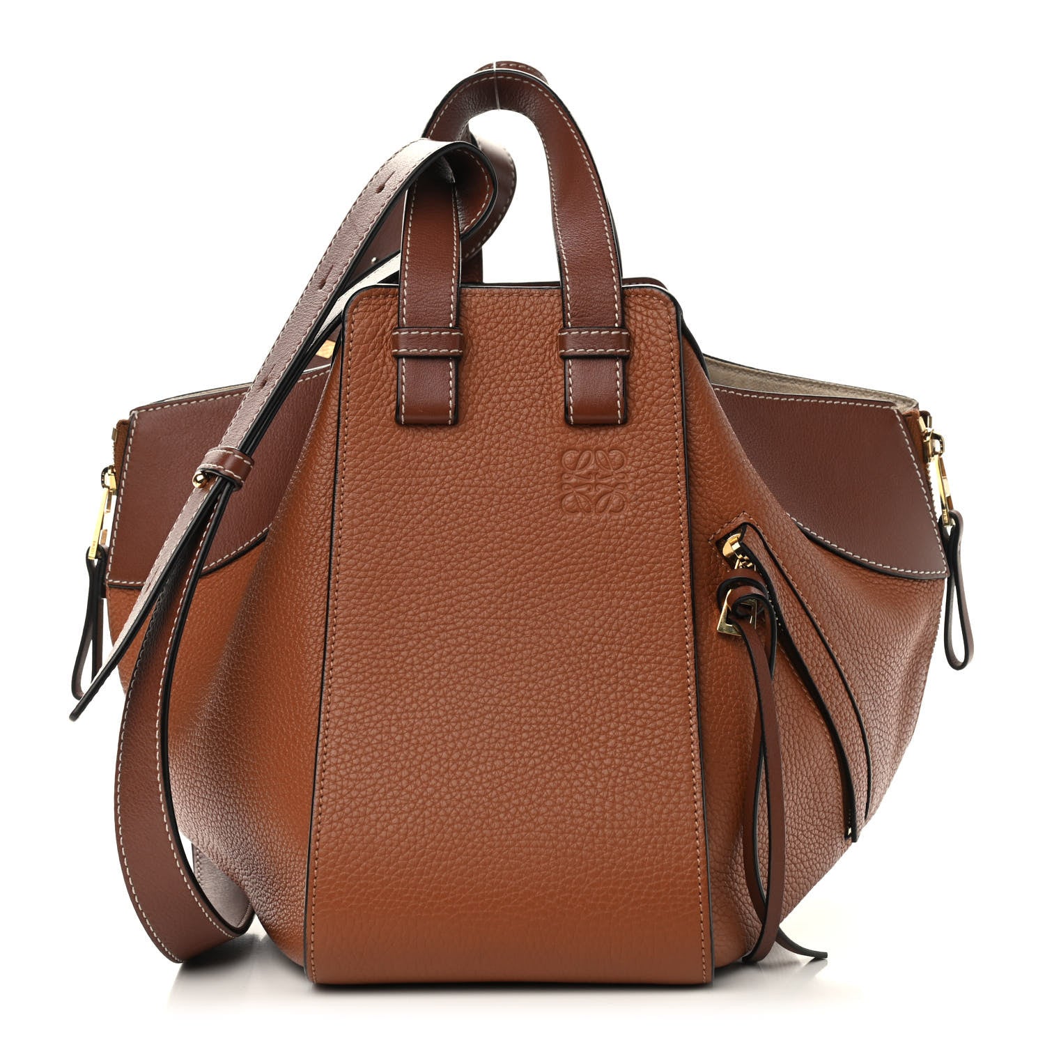 Loewe Grained Calfskin Small Hammock Shoulder Bag Tan 1 of 8