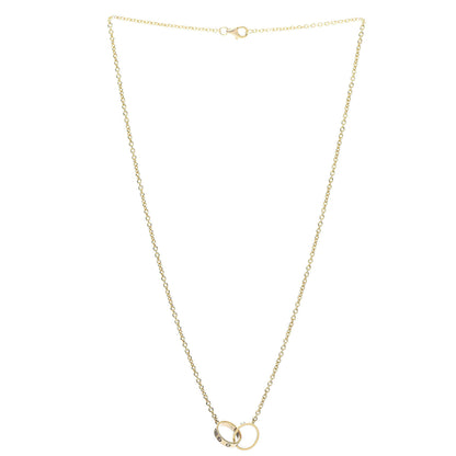 Cartier 18K Yellow Gold Interlocking LOVE Necklace 3 of 6