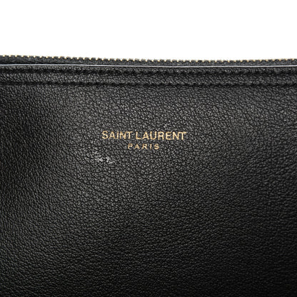 Saint Laurent Calfskin Large Shopping Tote Black 8 of 12