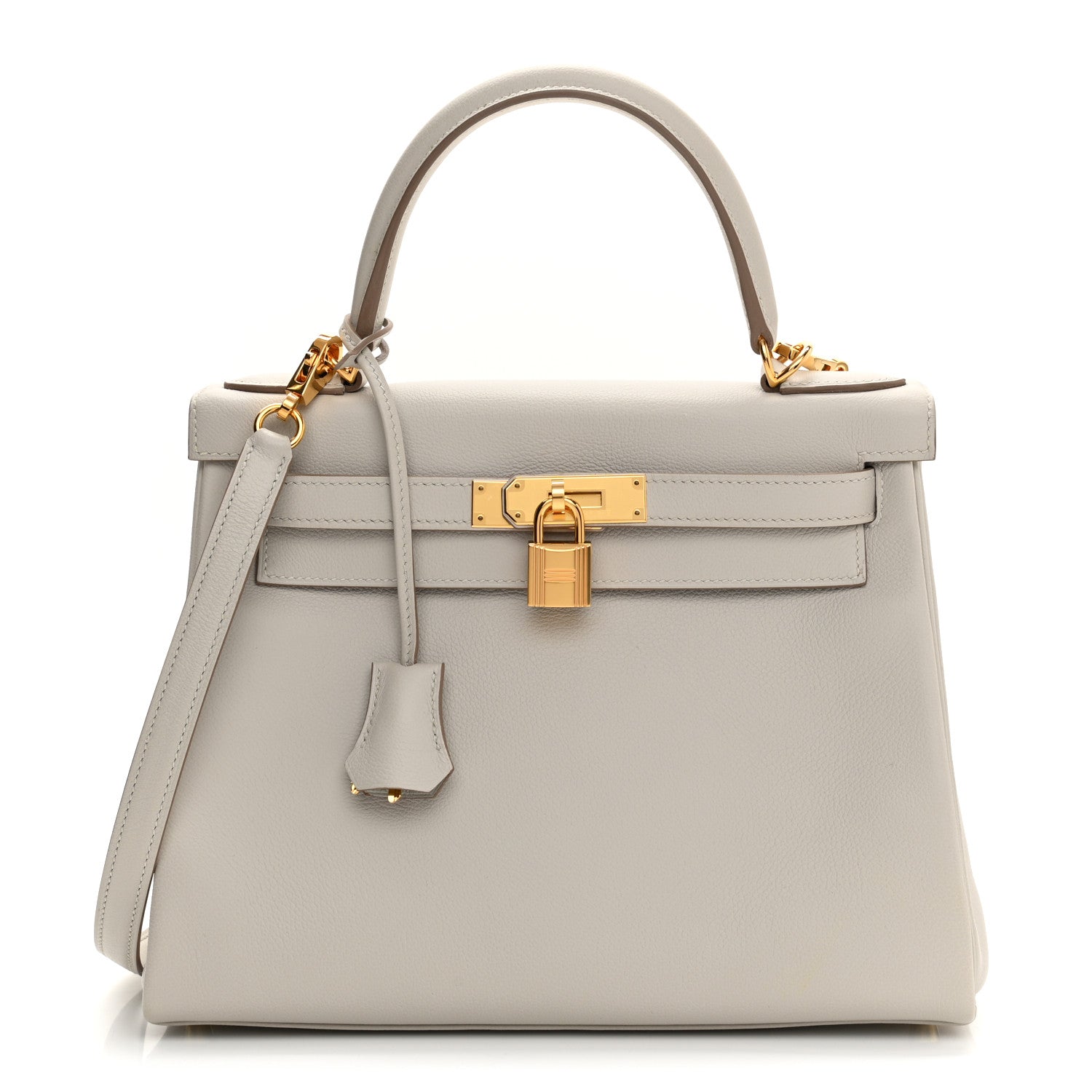 Hermes Evercolor Kelly Retourne 28 Gris Perle 1 of 12