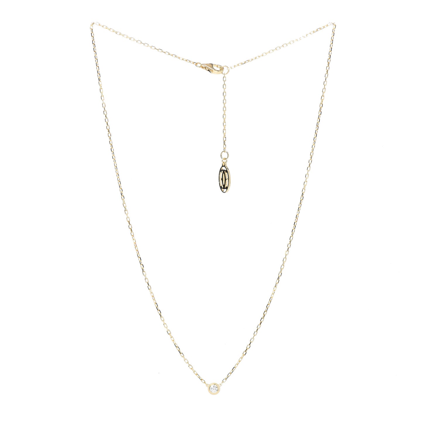 18K Yellow Gold Diamond SM D'Amour Pendant Necklace
