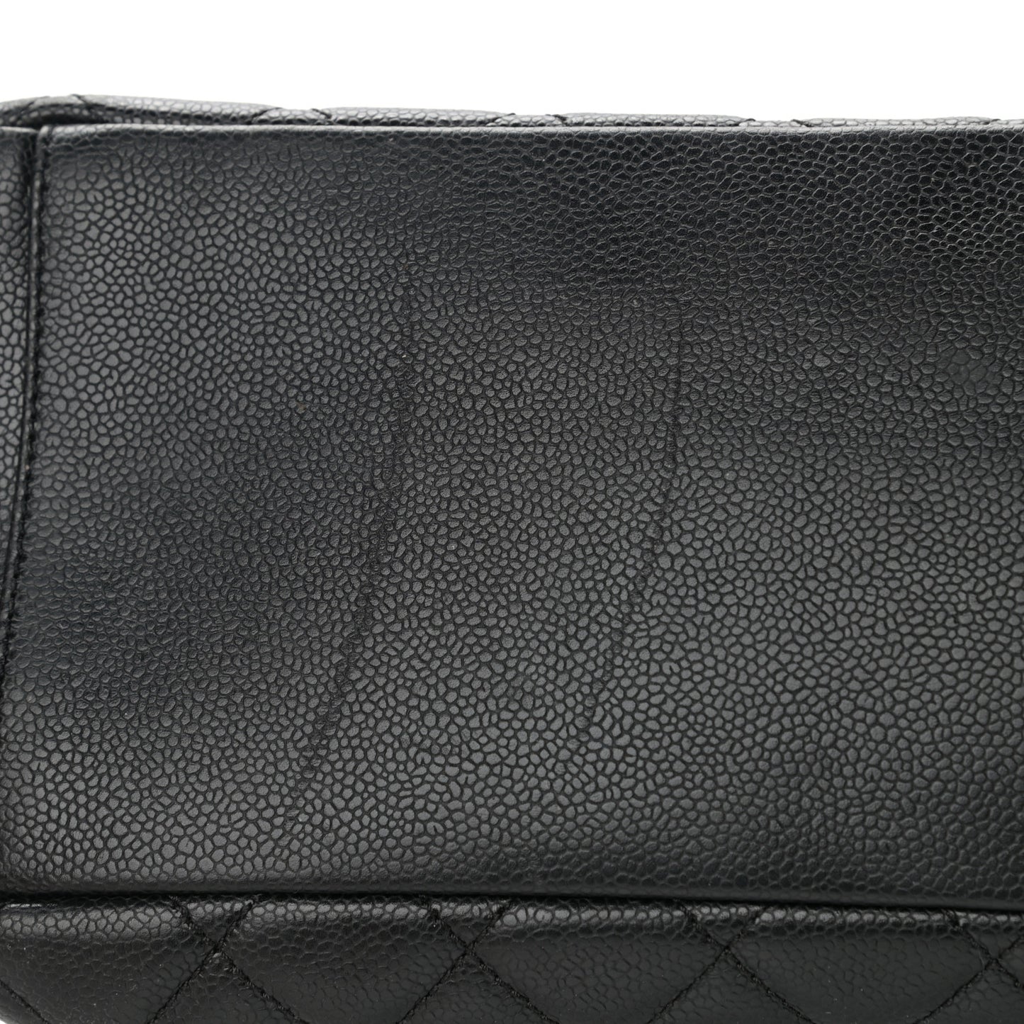 Caviar Quilted Grand Shopping Tote GST Black