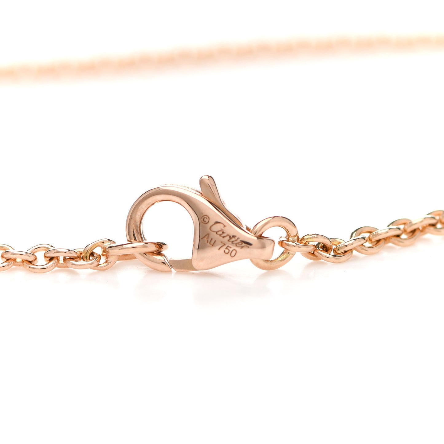 18K Pink Gold Interlocking LOVE Necklace