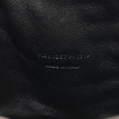Saint Laurent Grain De Poudre Matelasse Monogram Mini Lou Camera Bag Dark Beige 7 of 12