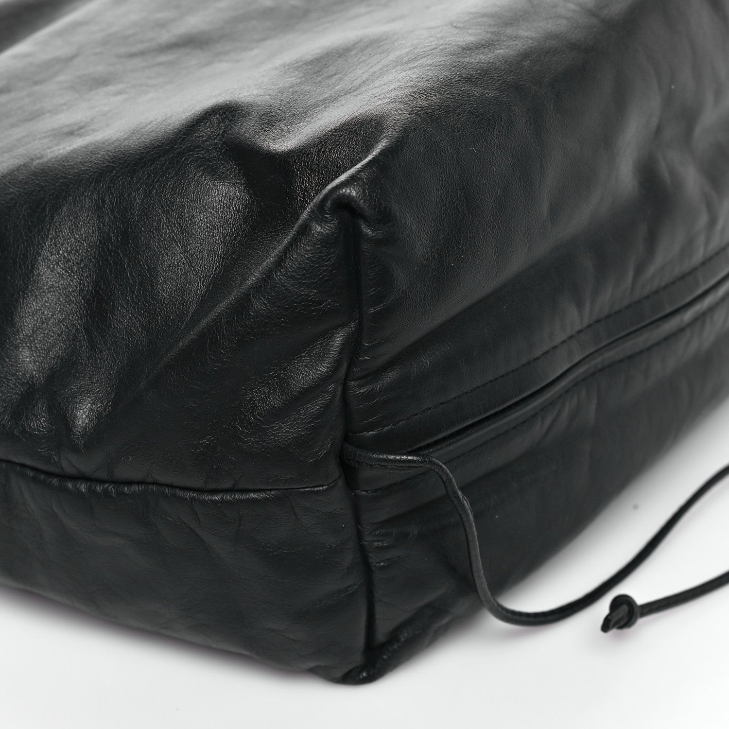 Bottega Veneta Calfskin Hidrology Shoulder Bag Black 9 of 10