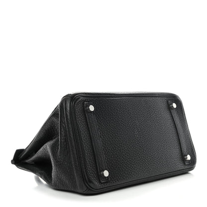 Hermes Taurillon Clemence Birkin 30 Black 3 of 12