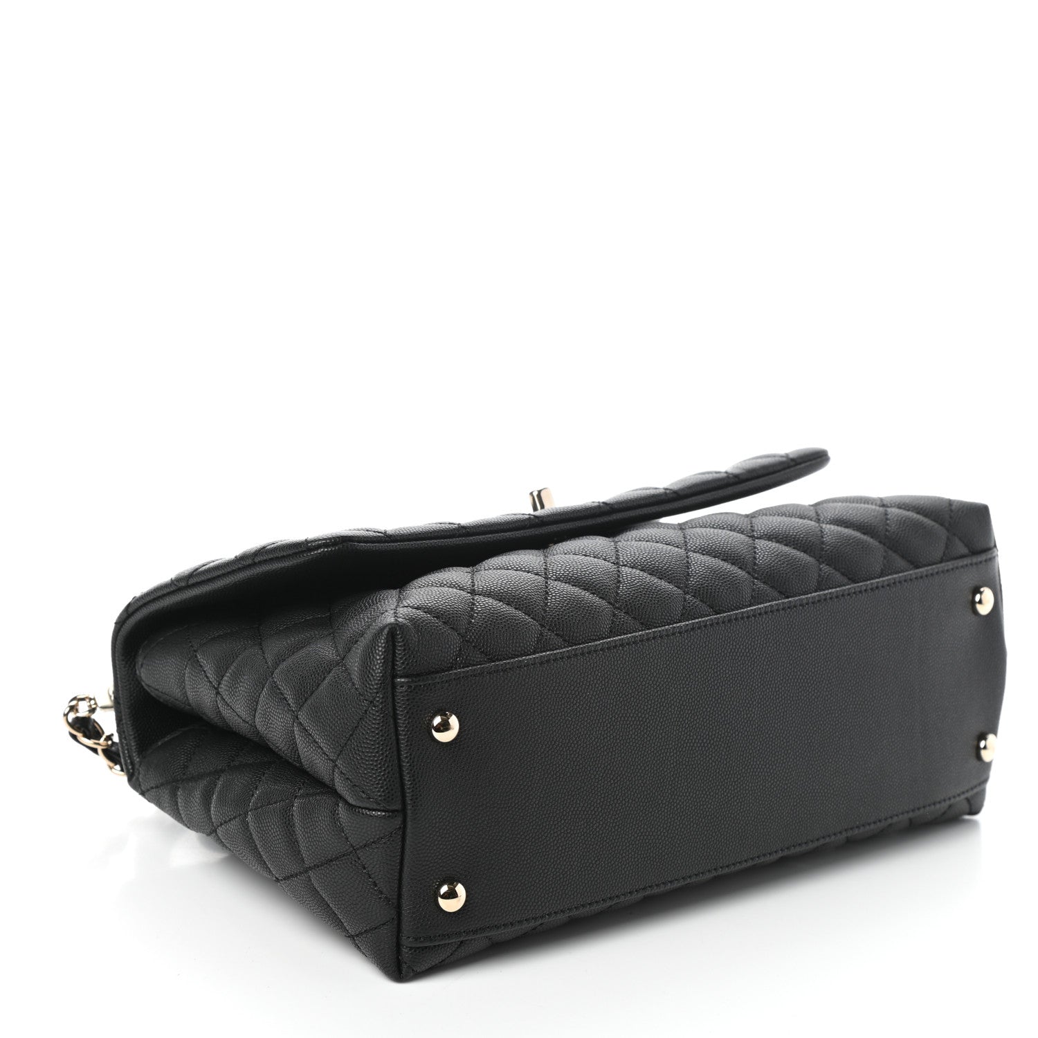 Chanel Caviar Quilted Small Coco Handle Flap Black 4 of 10