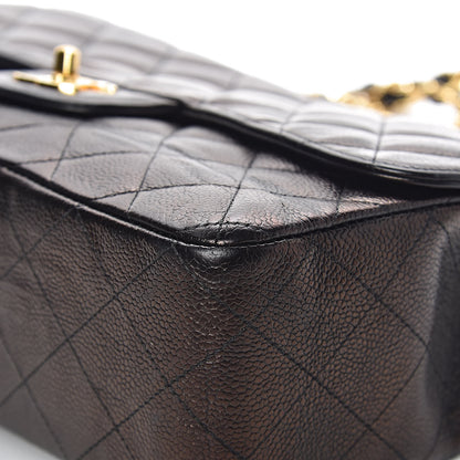 Chanel Caviar Quilted Jumbo Single Flap Black 19 of 27