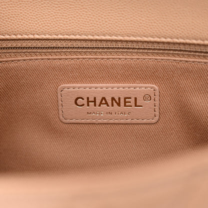 Chanel Caviar Lizard Embossed Quilted Small Coco Handle Flap Beige 6 of 11