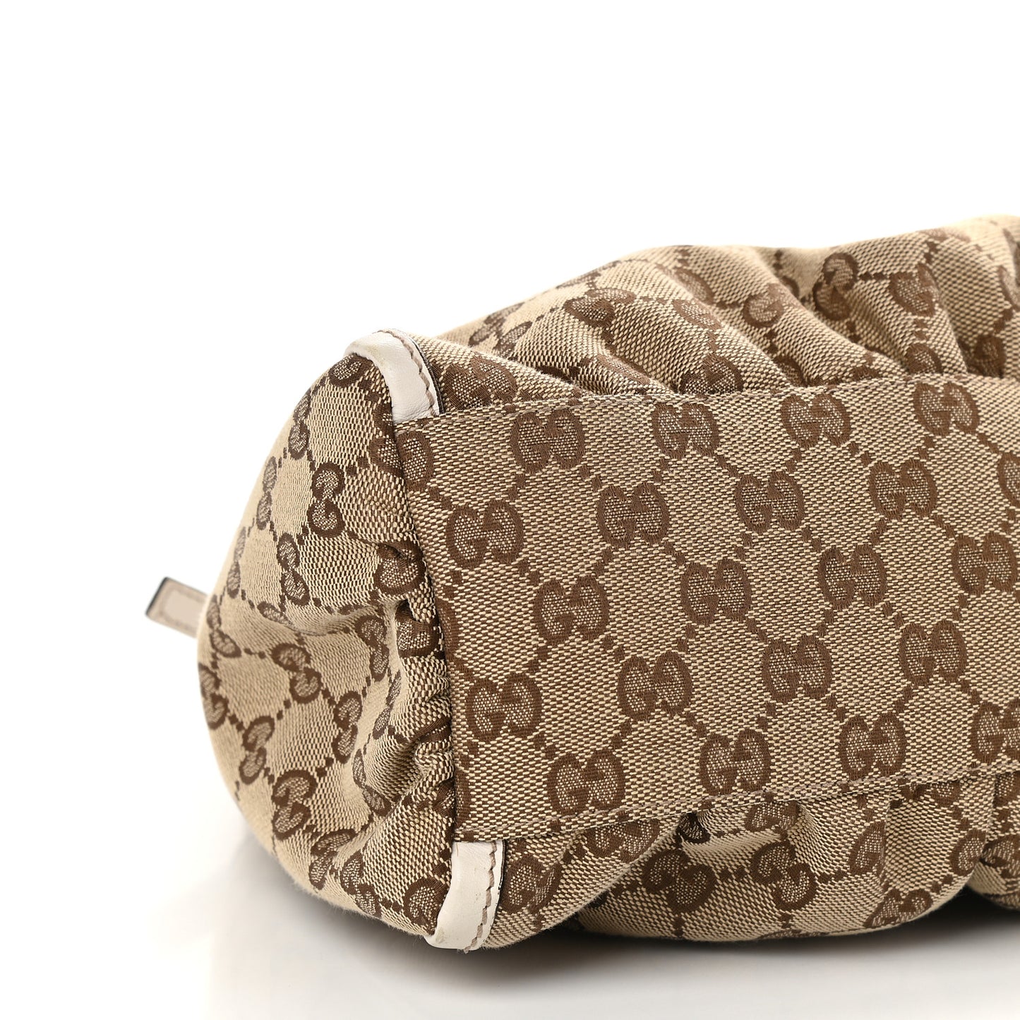 Monogram Medium D Gold Ring Hobo White