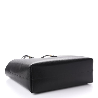 Saint Laurent Calfskin Large Shopping Tote Black 4 of 9