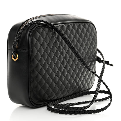 Gucci Calfskin Web Trapuntata Small GG Shoulder Bag Black 2 of 10