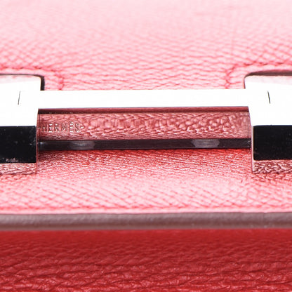 Hermes Epsom Constance Elan 25 Rouge Casaque 11 of 17
