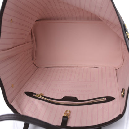 Louis Vuitton Damier Ebene Neo Neverfull MM Rose Ballerine 5 of 8