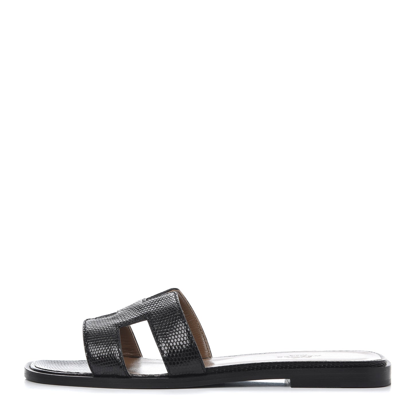 Lizard Oran Sandals 37.5 Black
