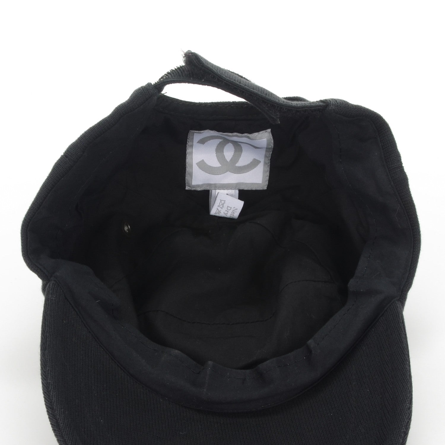 Chanel Cotton CC Cap Hat M Black 5 of 6
