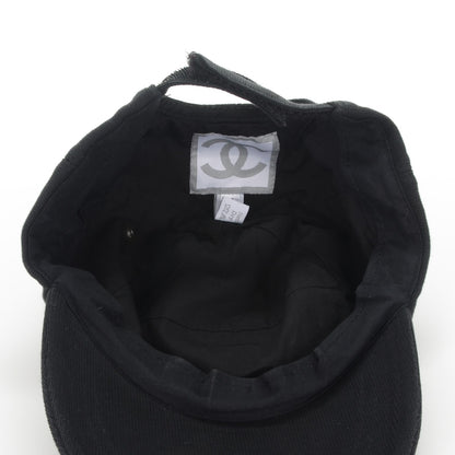 Chanel Cotton CC Cap Hat M Black 5 of 6