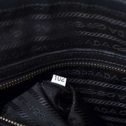 Prada Vitello Daino Shopping Satchel Black 12 of 13