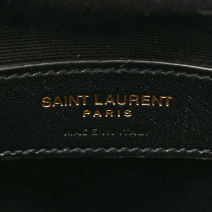 Saint Laurent Lambskin Quilted Le Maillon Bucket Bag Crema Soft 6 of 17