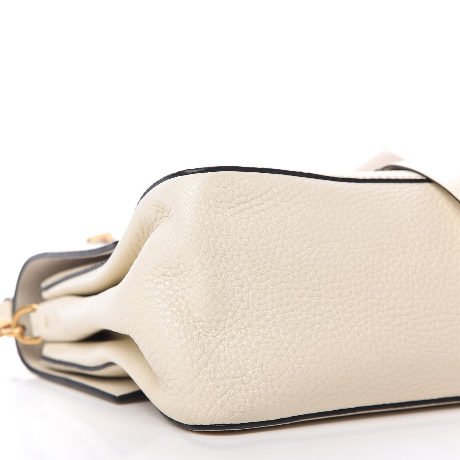 Valentino Garavani Pebbled Calfskin VRing Shoulder Bag Light Ivory 6 of 11